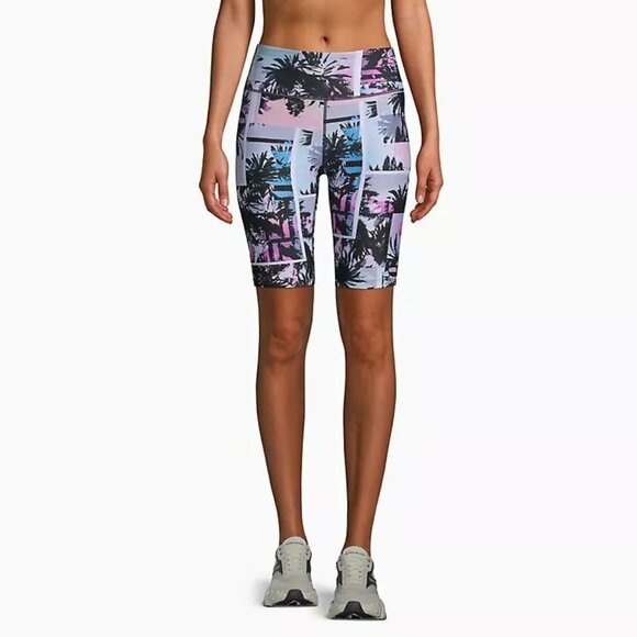 Calvin Klein Pants - Calvin Klein Tropical Print Bike Workout Shorts 9" Inseam Womens XXL NWT